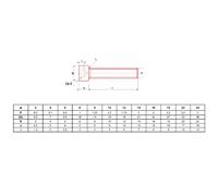 Vis DIN 912 tête cylindrique 12.9 filetage total empreinte hexagonale M3-M24