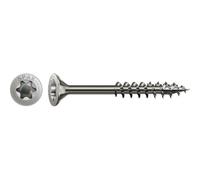 Vis en acier inoxydable SPAX, 5 x 80 mm, 80 pièces, filetage partiel, tête fraisée, T-STAR plus T20, 4CUT, acier inoxydable A2 - 4197000500806