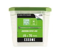 Vis ESSBOX à bois - Ø5 mm x 70 mm - Boite de 100 - EX-1371161