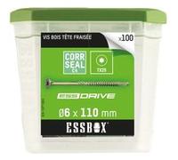 Vis ESSBOX SCELL-IT à bois - Ø6 mm x 110 mm - Boite de 100 - EX-1371331