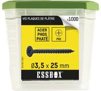 Vis ESSBOX SCELL-IT Plaque de plâtre - Ø3,5 mm x 25 mm - Boite de 1000 - EX-5211251