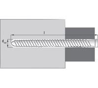 Vis fixation directe RX Ø7.5 mm SCELL-IT - Tête ronde fine - 6 pans creux - RX