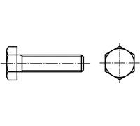 Vis hexagonale TOOLCRAFT 127449 50 pc(s) M16 60 mm tête hexagonale 6 pans extérieurs acier N/A