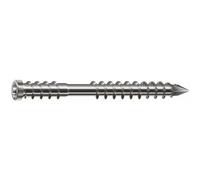 Vis inox A4 pour terrasse bois - double filet - 6 x 50 mm - 100 pièces SPAX