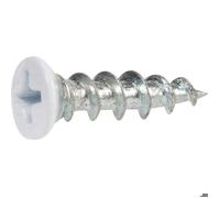 Boîte 1000 Vis PVC PLAST tête fraisée blanche SCELL-IT - 4.2 x 25 mm - PH2 - PVCPW42025