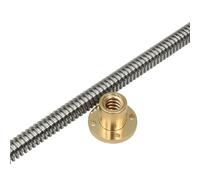 Vis mère en acier inoxydable T10 for imprimante 3D CNC, longueur 100 200 300 400 500 600 700 800 1000 mm, plomb 10 12 14 mm, vis et écrou trapézoïdaux, 1 pièce