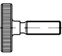 Vis moletée TOOLCRAFT 112082 25 pc(s) M5 40 mm tête moletée acier N/A