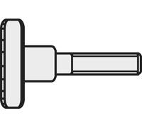 Vis moletée TOOLCRAFT 188713 M3*8 D464-5.8:A2K 10 pc(s) M3 8 mm tête moletée acier N/A