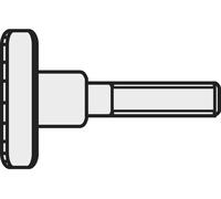 Vis moletée TOOLCRAFT 189355 M3*16 D464-5.8:A2K 10 pc(s) M3 16 mm tête moletée acier N/A