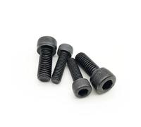 Vis Moletées 50pcs M1.4 .6 M2 .5 M3 M4 M5 304 A2-70 acier inoxydable noir grade 12.9 DIN912 six pans creux tête à vis boulon Allen À usage industriel(Black,6MM_M2.5)