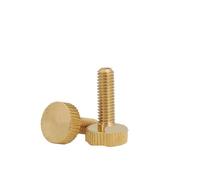 Vis moletées Clou à main tête plate moletée en laiton M3M4M5M6M8M10(2pcs M4X8X12)