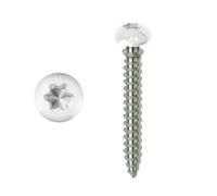 Vis MUSTAD Framex pour PVC - Tête fraisée réduite Torx - Ø6x70 mm - Boite de 100 - Chromiting - laqué blanc - SP305A60070032C