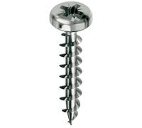 Vis MUSTAD Panelvit Chromiting - Tête cylindrique - PZ2 - Filetage total - Ø4x12mm - Boite de 8000 - PVACZC400120C8S