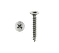 Vis Panelvit Tête cylindrique Pozidriv - Filetage total - Zingué Blanc - Ø4x25mm - Boite de 500 - PVACZP400250C8C