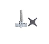 Vis Papillon 1 pièces M6 M8 filetage en alliage d'aluminium étoile prune bakélite serrer à la main vis pouce bouton boulons de serrage(Silver,M8x40mm-1pcs)
