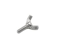 Vis papillon en acier inoxydable M3 M4 M5 M6 M8 M10 M12 M16, outil à main, boulon gratuit(M16*35 2pc)