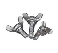 Vis papillon en acier inoxydable M6 M8 304, avec lingot en forme d'oreille et boulon à main en corne de mouton(M8x25-3pcs)