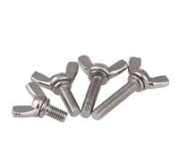 Vis papillon M6 en acier inoxydable, 2/5/10 pièces, vis à oreilles à ailes de 10 à 30mm(M6X10mm-10pcs)