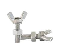 Vis papillon W vis boulons 2/5/10 pièces 304 acier inoxydable M3-M6 pouce avec écrous(M4x45mm 5sets)