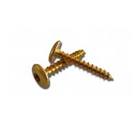 Vis penture étoile 6X30 Bichro Tête Large Boite de 200