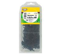 Vis plaque de platre tête trompette acier phosphalté noir Ø 3,5 x L 45 mm - Paquet de 200