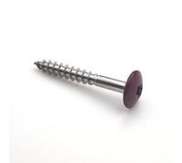 Vis pour panneaux de façade 4,8x38 mm RAL 3005 rouge vin Inox A2 par 50