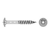 Vis pour parois arrières 8 mm 160 mm profil Torx acier étamé par galvanisation, chromé jaune - SPAX - 50 pc(s)