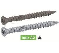 Acton – Vis pour terrasse TF 5x60 Inox A2 double filet tête fraisée réduite Seau 400