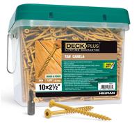 Vis pour terrasses, modèle #10 x 64 mm, profil Torx, 1825 pièces, couleur marron