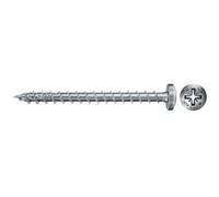 Vis Powerfast Ii Fpf Ii Pzf, 50x40 Bc, Tête Ronde, Entraînement Pz, Filetage Plein, Zingué, Boîte 100 Fischer 670446