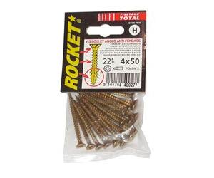 Vis Rocket Minibac Pozidriv, tête fraisée, 5x70, 7 pièces