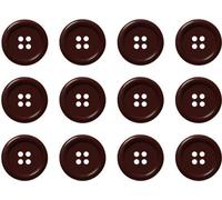 Vis rondes, 20 mm, à tête plate, 4 trous, 32 mm, 32, rouges, 12 pièces