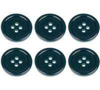 Vis rondes, 20 mm, à tête plate, 4 trous, 32 pouces, 32 lignes, vert poivre, 6 pièces