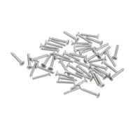Vis SOURCING MAP M1-0,25x6mm Plat Rond Diriger Vis 304 Inox Phillips Conduire Machine Vis pour Meuble attache Connexion 100Pcs