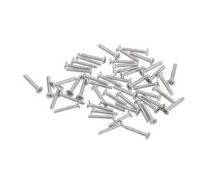 Vis SOURCING MAP M1-0,25x6mm Plat Rond Diriger Vis 304 Inox Phillips Conduire Machine Vis pour Meuble attache Connexion 100Pcs
