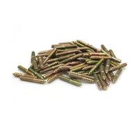 Vis taraudeuses, 20/50 pcs M4 M5 M6 M8 couleur zingué en acier au carbone boulons de suspension à double extrémité filetage vis autotaraudeuses fixation (20 pièces, x 40 mm)(50pcs,M5x25mm)