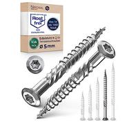 Vis terrasse inox A2 V2A vis à bois Torx TX fraisée bombée 5x70 mm - 800 pcs
