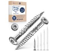 Vis terrasse inox C1 vis à bois Torx TX tête fraisée vis bois extérieur vis inox terrasse 5x5 mm - 1000 pcs