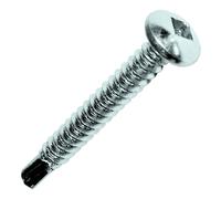 Vis tête cylindrique acier zingué blanc SQ2 4,2 x 13 mm boîte de 500 SCELL-IT TCQ42013