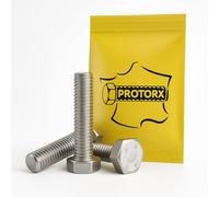 Vis Tete Hexagonale M5 x 40mm : 20 Pcs Boulon Inox pour Rondelles Metal Ecrou | Vis à Métaux Tête Hexagonale Acier A2 | Boulon Anti-Rouille - DIN 933 | PROTORX