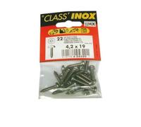 Vis tôle à tête cylindrique - Pozi - inox - 4.8x16 mm