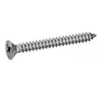 Vis tôle tête fraisée pozidrive A4 DIN 7982 6.3X50 boîte de 200 - ACTON - 644086,3X50 argent