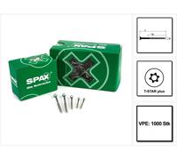 Vis universelle SPAX 3,5 x 30 mm, 1 000 pièces, TORX T-STAR plus T15 WIROX, tête fraisée, filetage partiel, pointe 4Cut 0191010350305