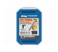 Vis zinc 25 mm avec filetage grossier - Boite de 500 vis - SML-C1-500-INT