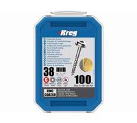 Vis zinc KREG 38 mm avec filetage grossier - Boite de 100 vis - SML-C150-100-INT