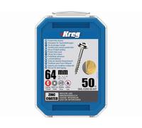 Vis zinc KREG 64 mm avec filetage grossier - Boite de 50 vis - SML-C250-50-INT