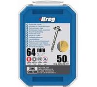 Kreg Tools - Vis à zinc SML-C250-50-INT G 64 mm filetage grossier boîte de 50