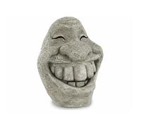 Visage décoratif - Stone Smiley - Blanc - Résistant aux intempéries - Style contemporain - Mixte