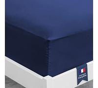 Viscosoft | Drap Housse 140x190 /200 Bleu Nuit Microfibre Qualité Supérieure | Drap Housse Grand Bonnet 30 cm Matelas Epais | Drap Housse Ajustable | Tissu Doux, Durable et sans Plis