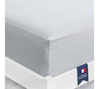 Viscosoft | Drap Housse 200x200 Gris Microfibre Qualité Supérieure | Drap Housse Grand Bonnet 30 cm Matelas Epais | Drap Housse Ajustable | Tissu Doux, Durable et sans Plis